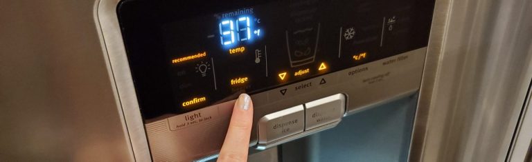 fridge troubleshooting menu buttons