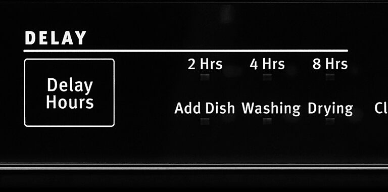 dishwasher delay control panel