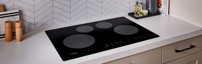 induction cooktop on the counter