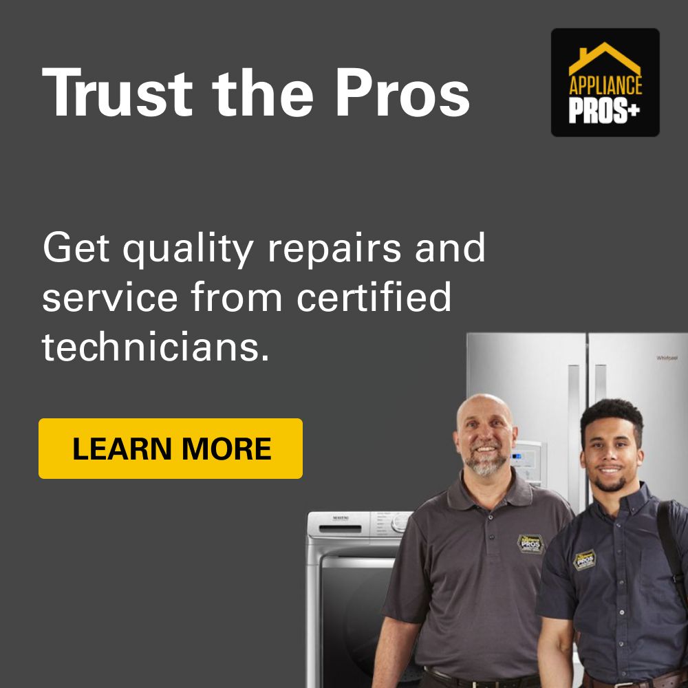 Trust the Pros. Get quality repairs and service from certified technicians. Learn more.