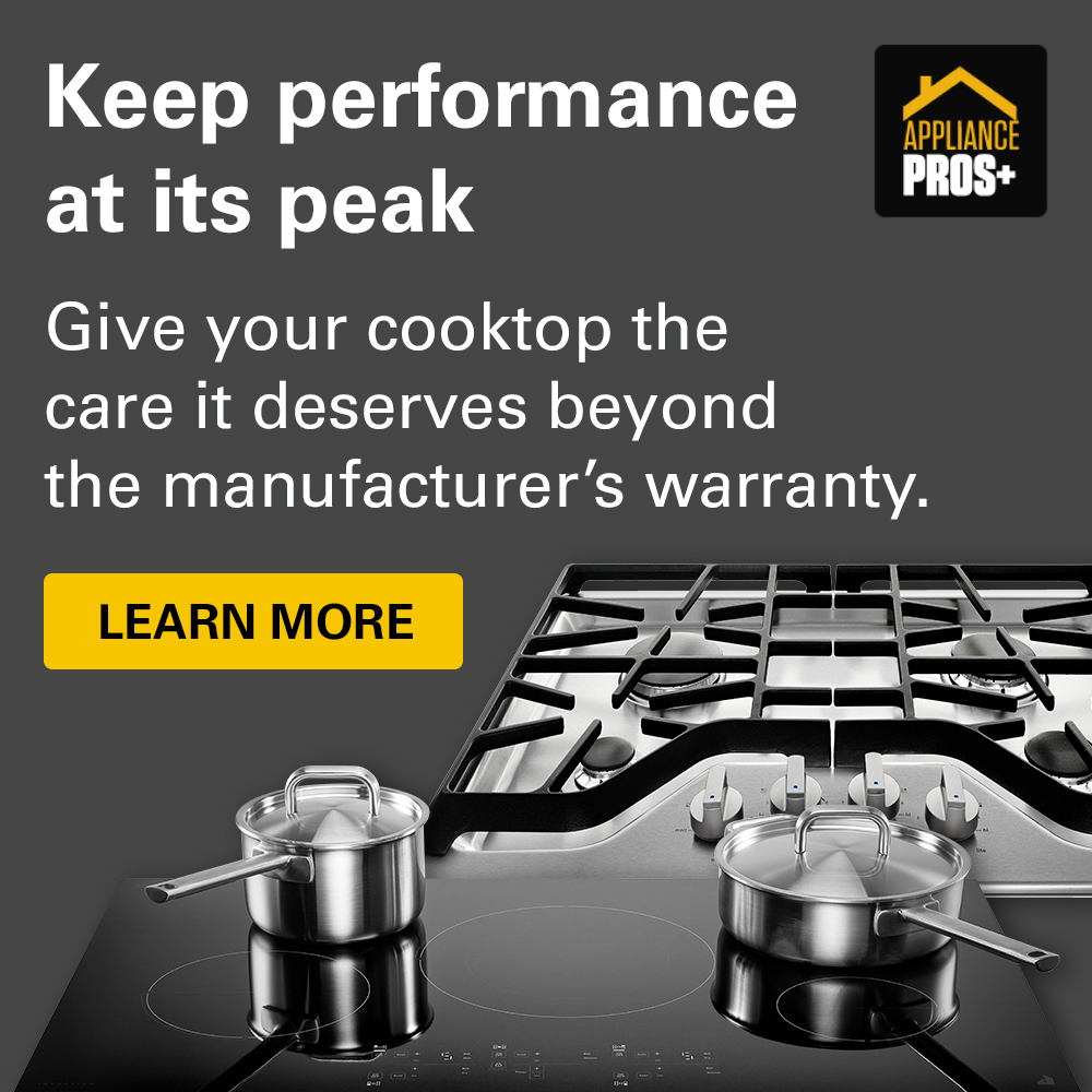Keep performance at its peak. Give your cooktop the care it deserves beyond the manufacturer's warranty. Learn more.