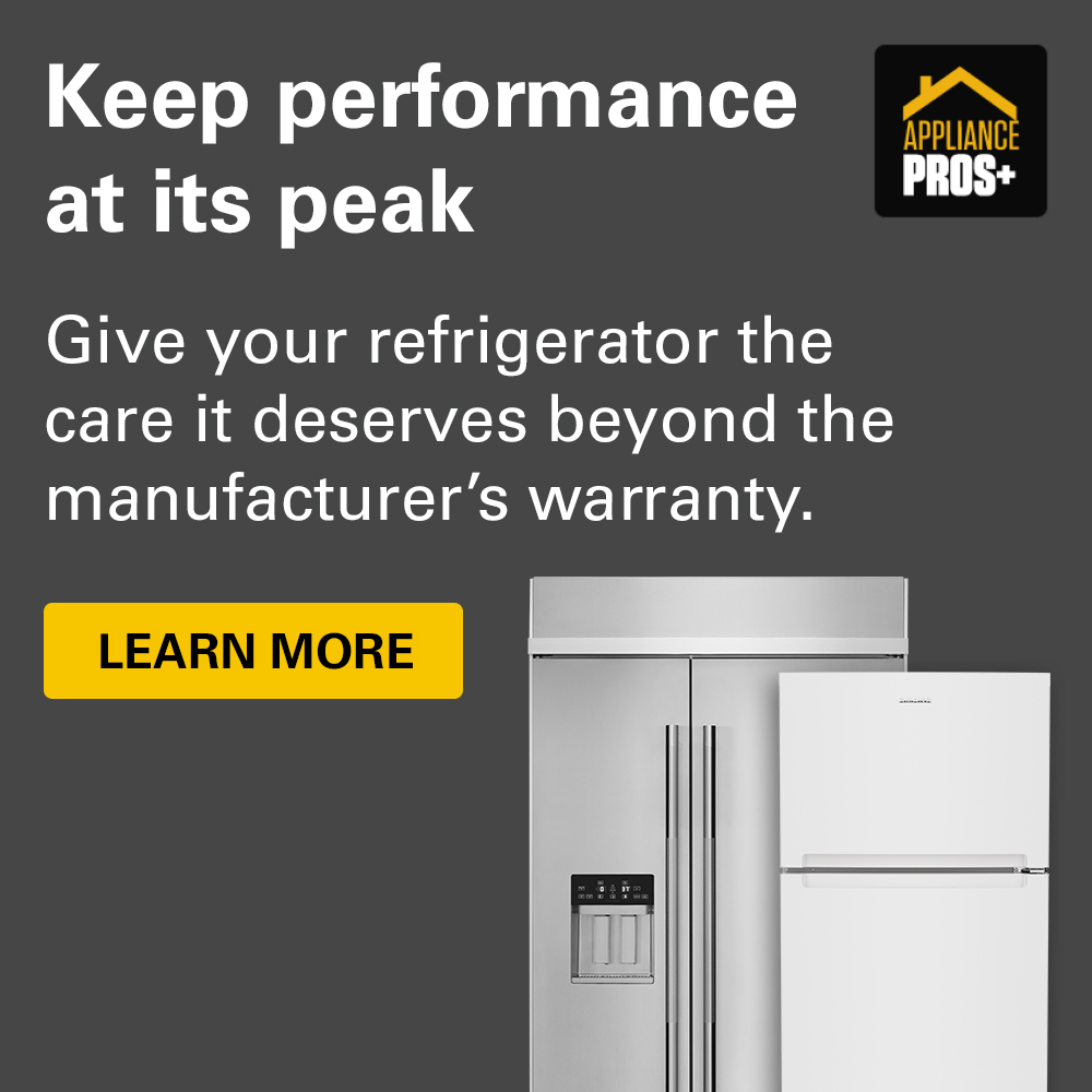 Keep performance at its peak. Give your refrigerator the care it deserves beyond the manufacturer's warranty. Learn more.
