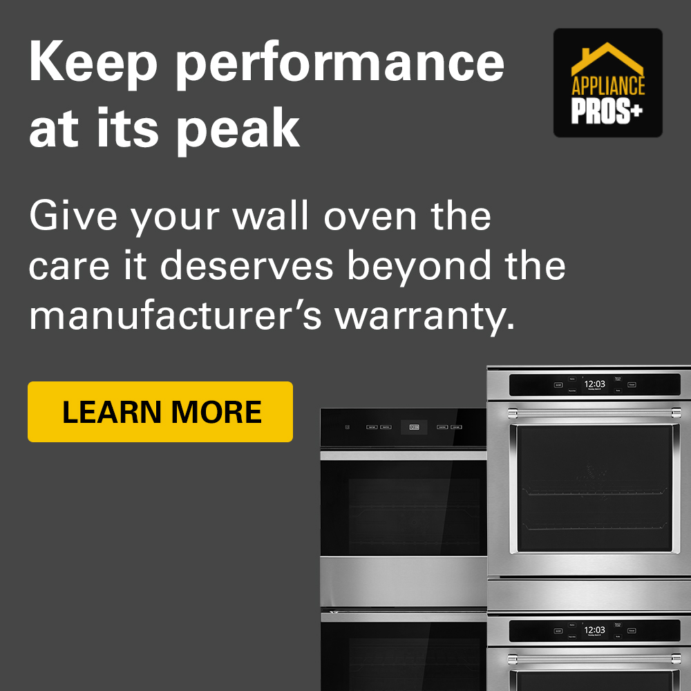 Keep performance at its peak. Give your wall oven the care it deserves beyond the manufacturer's warranty. Learn more.